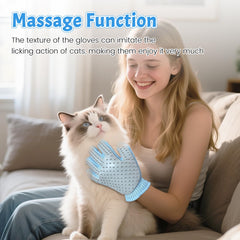 Swwrtbywer pet hair removal glove close-up shows breathable mesh texture for comfortable long-use