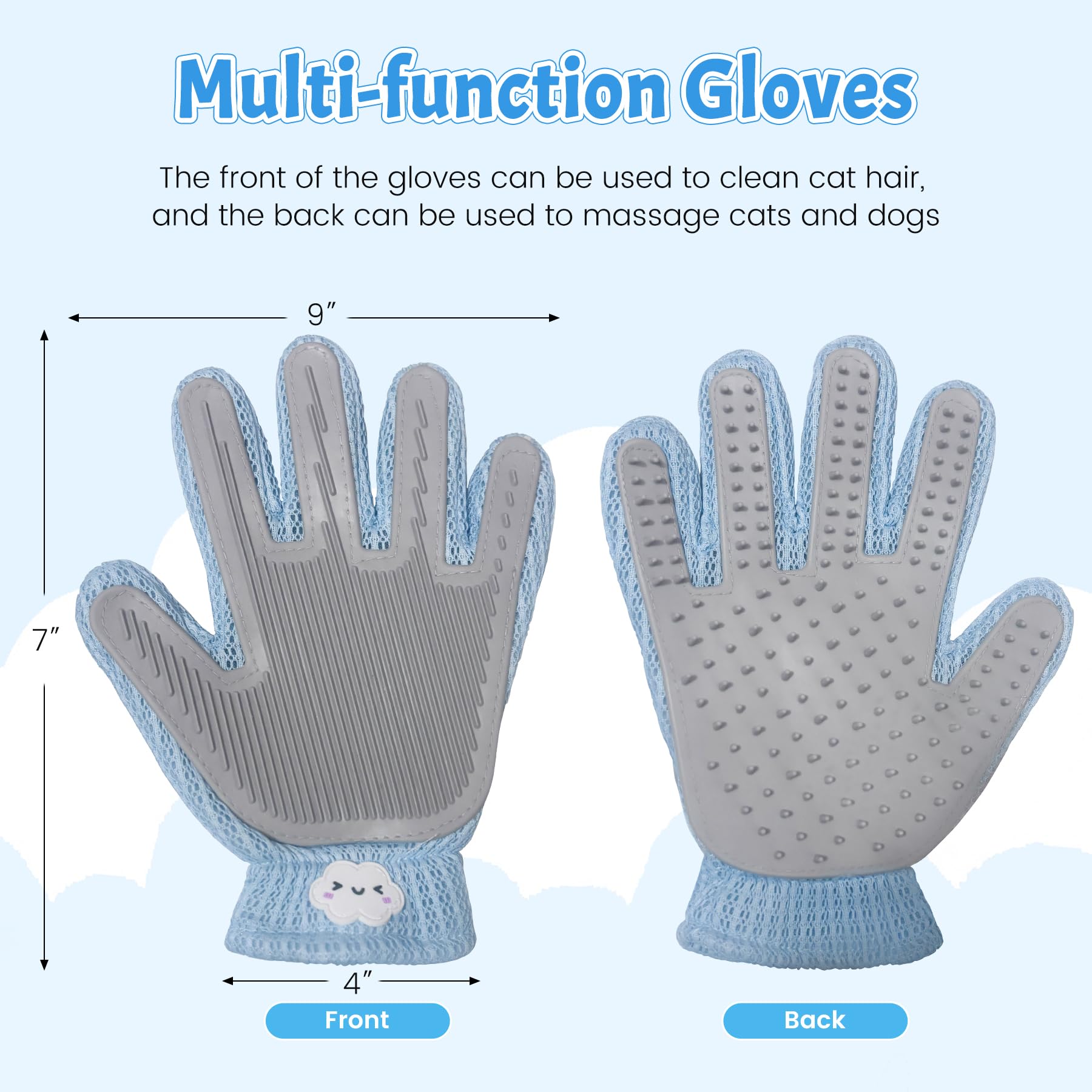 Swwrtbywer pet hair removal glove compact for easy storage