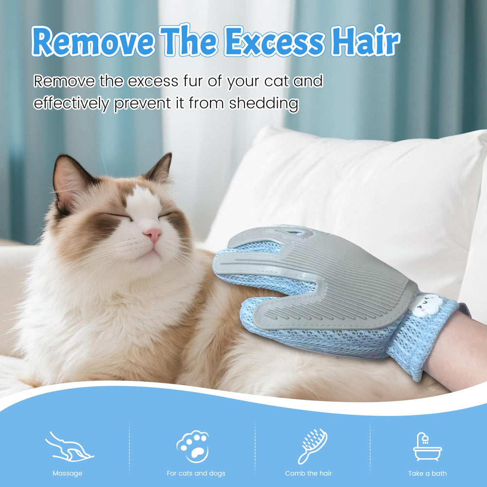 Swwrtbywer pet hair removal glove being washed under running water