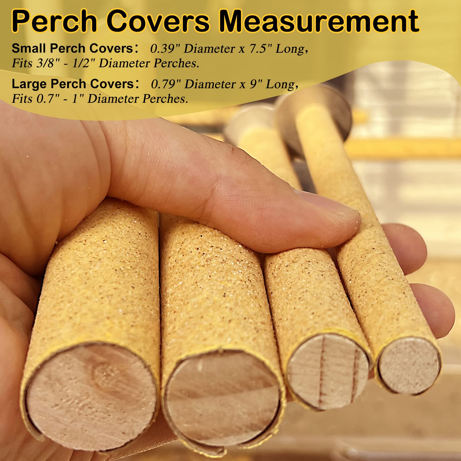S&amp;X disposable-sand-perch-covers promotes regular changes for clean cages.