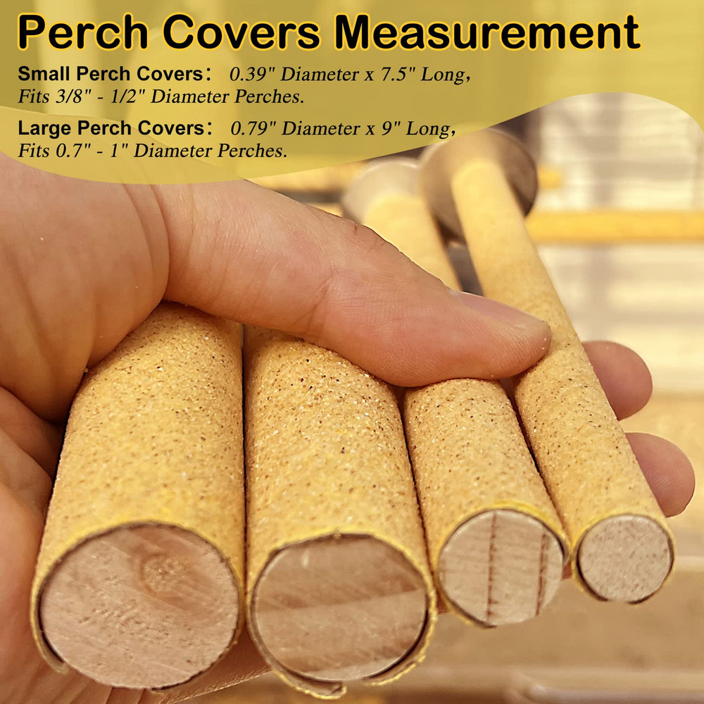S&amp;X disposable-sand-perch-covers promotes regular changes for clean cages.