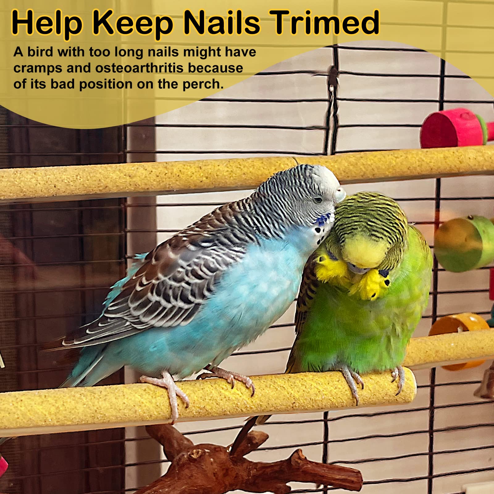 S&amp;X small-bird-perch-covers installation-ease shows quick, clean perch setup.