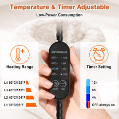 SXBSXB heated-bed-6-inch-rim demonstrates raised edge supporting comfortable head posture.