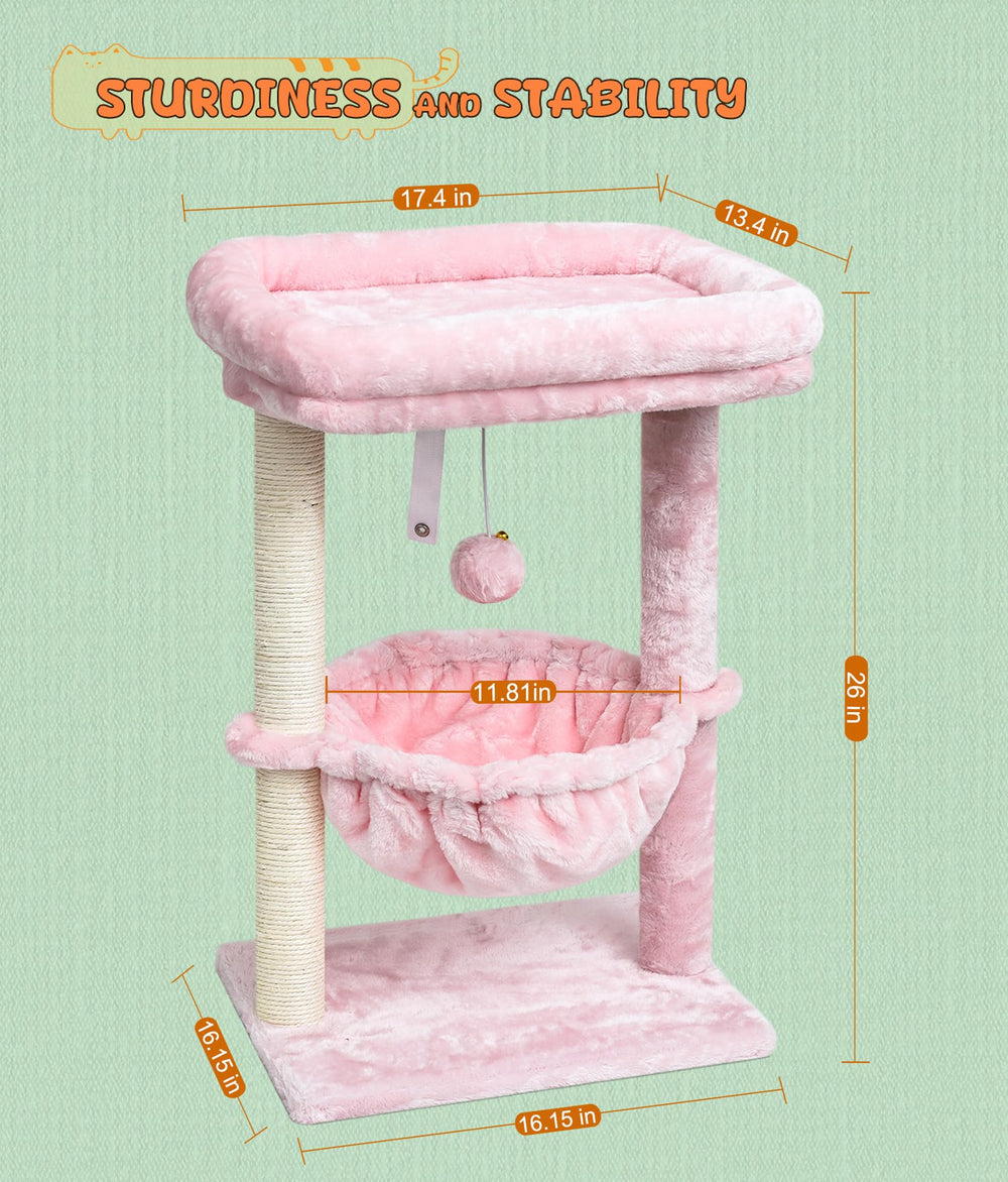 SYANDLVY cat tree basket lounger provides a warm, cozy nap space for kittens