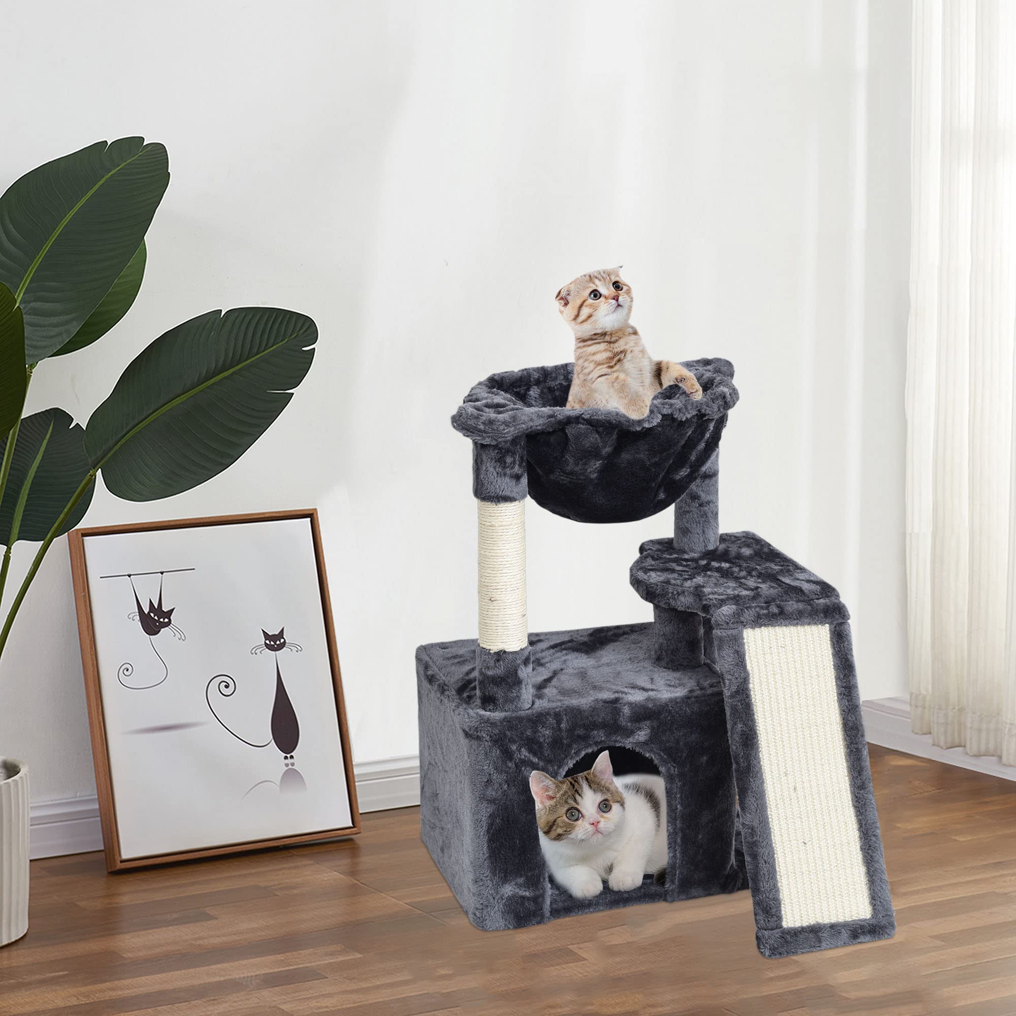SYANDLVY modern design blends with home decor while keeping cats entertained.
