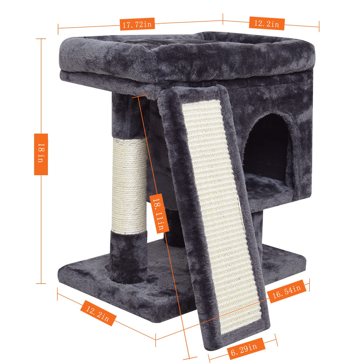 SYANDLVY cat tree sturdy base safe during jumps