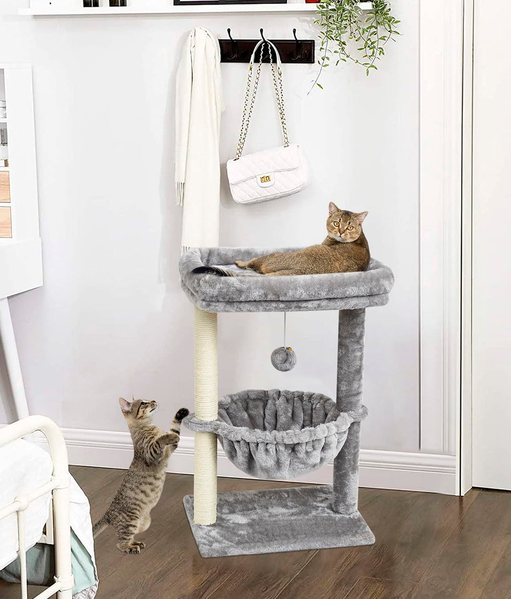 SYANDLVY cat tree ships with simple assembly for quick setup.