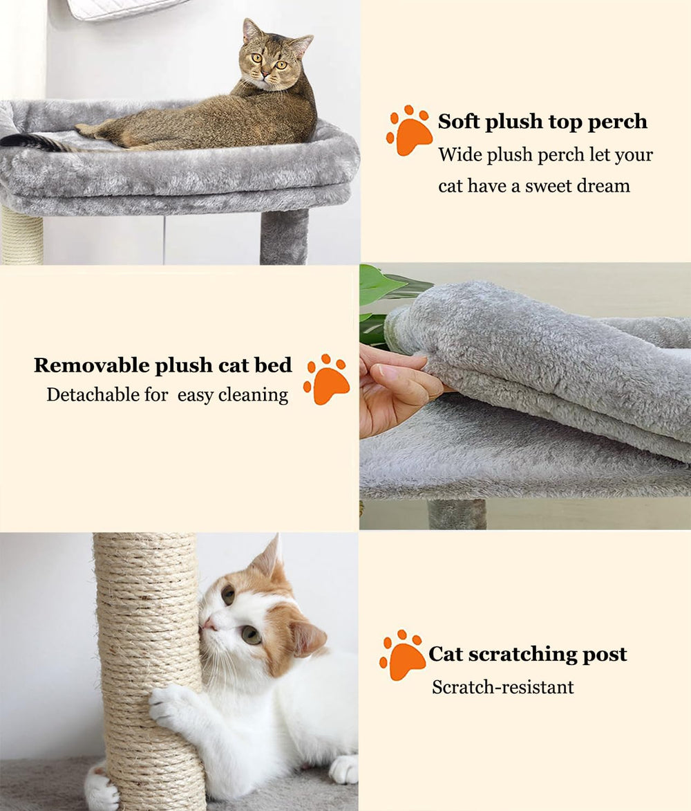 SYANDLVY sturdy base keeps climbing safe for energetic felines.