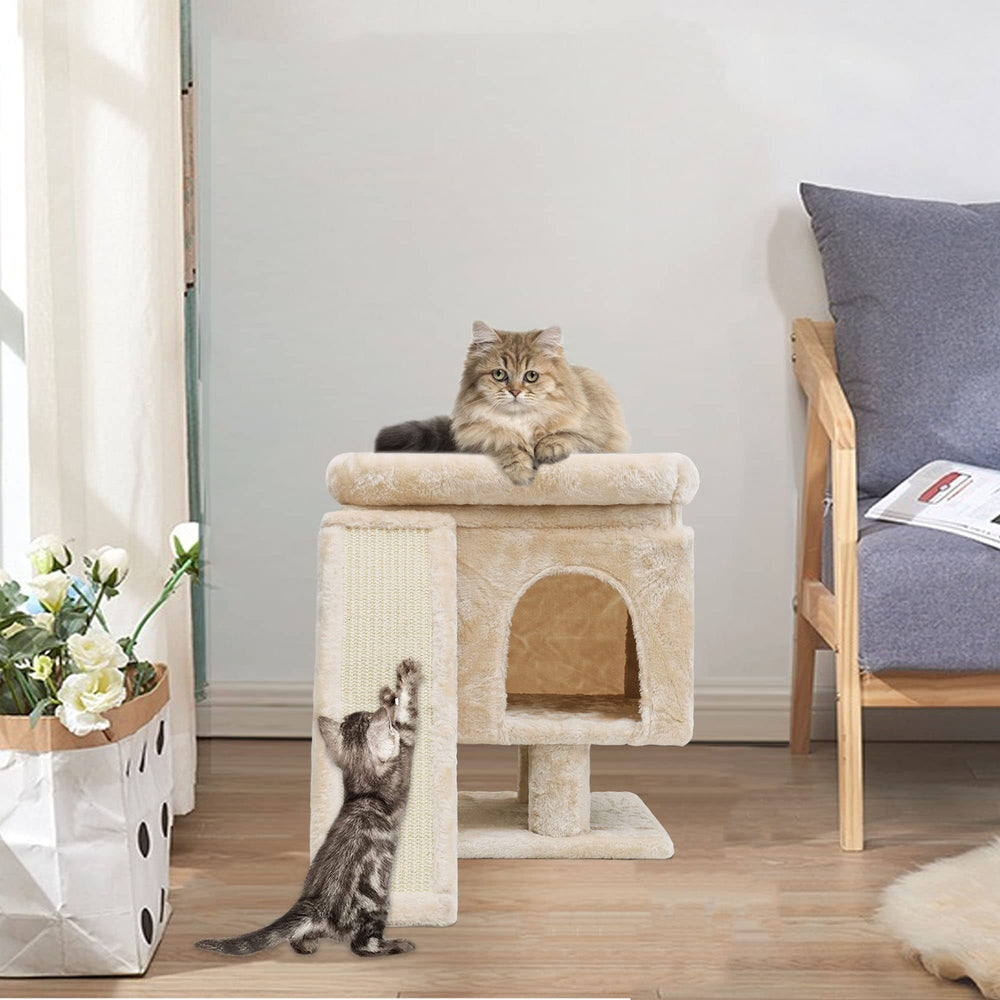 SYANDLVY cat tree plush cover close-up soft warmth