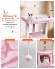 SYANDLVY small cat tree scratch board supports full-body stretches