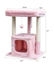 SYANDLVY small cat tree sisal posts protect furniture during scratching