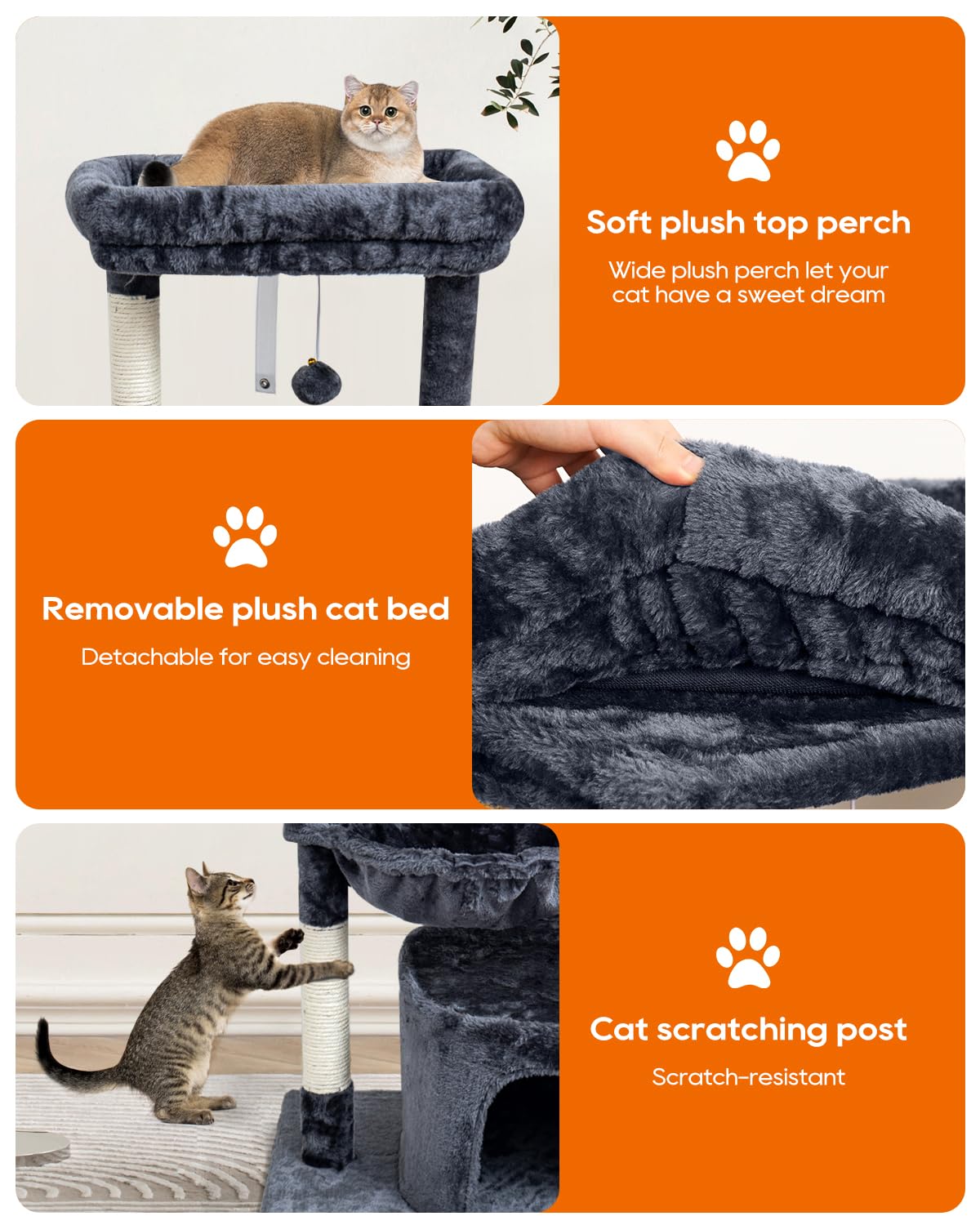 SYANDLVY cat cave provides a snug hideaway for cats to nap and retreat