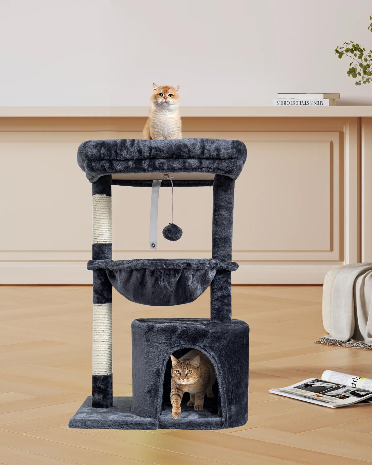 SYANDLVY cradle perch invites gentle lounging and observation from eye level