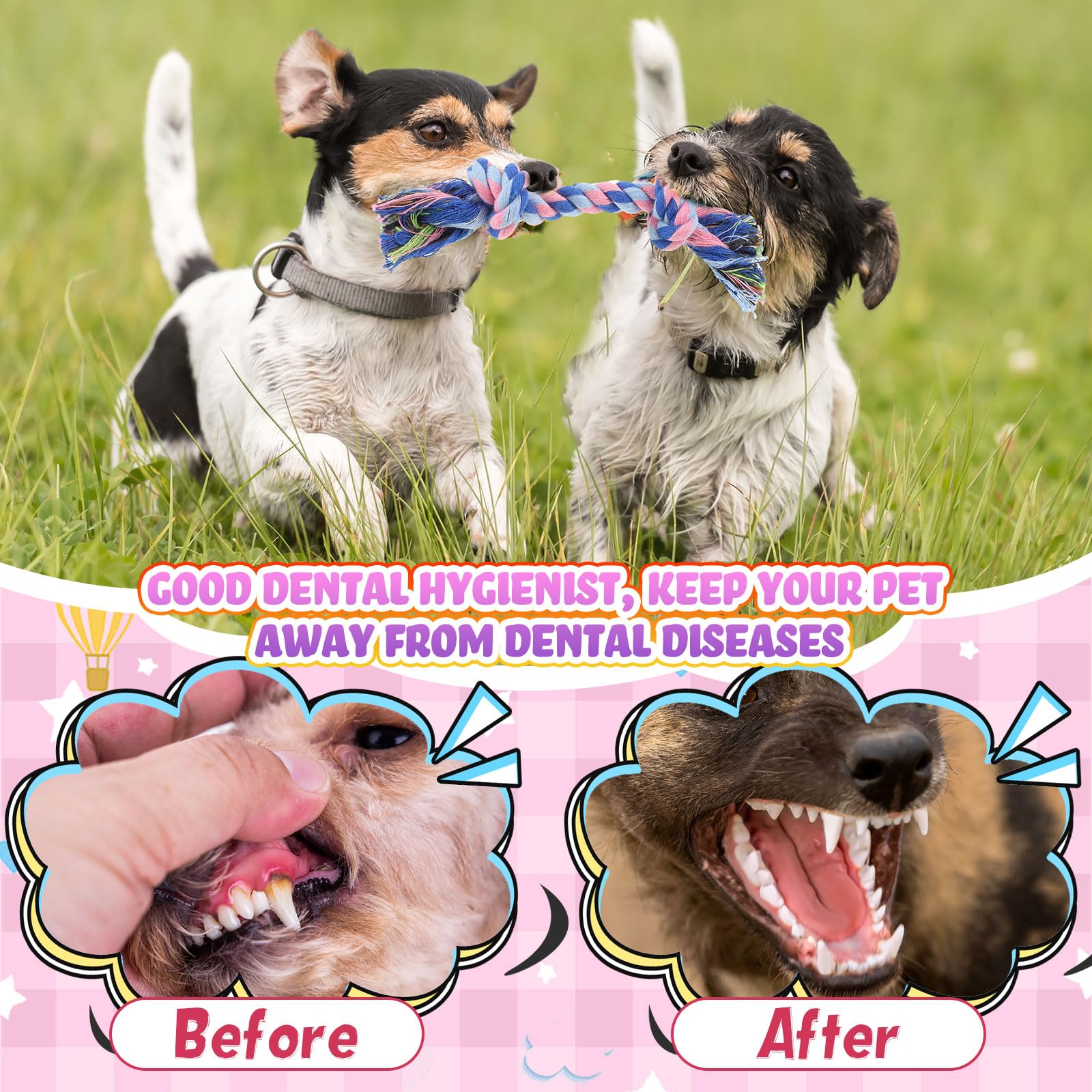 Syhood Christmas dog toy rope set promotes interactive games and bonding.