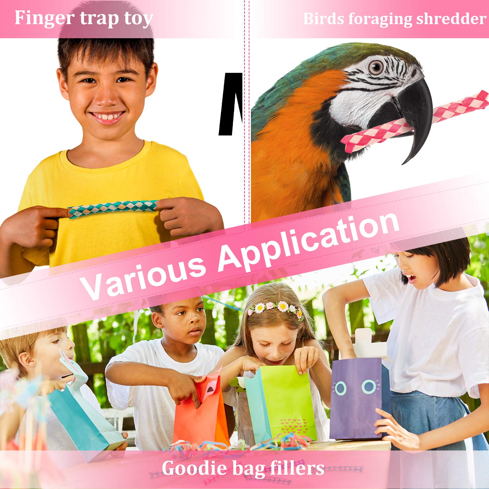 Syhood bird-foraging chopper toy uses bamboo finger traps for parrots