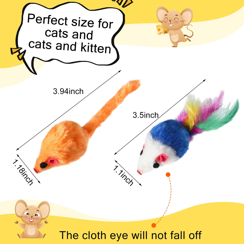 Syhood catnip mice toys with two shapes for varied play.