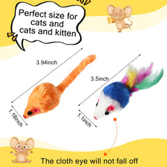 Syhood catnip mice toys with two shapes for varied play.
