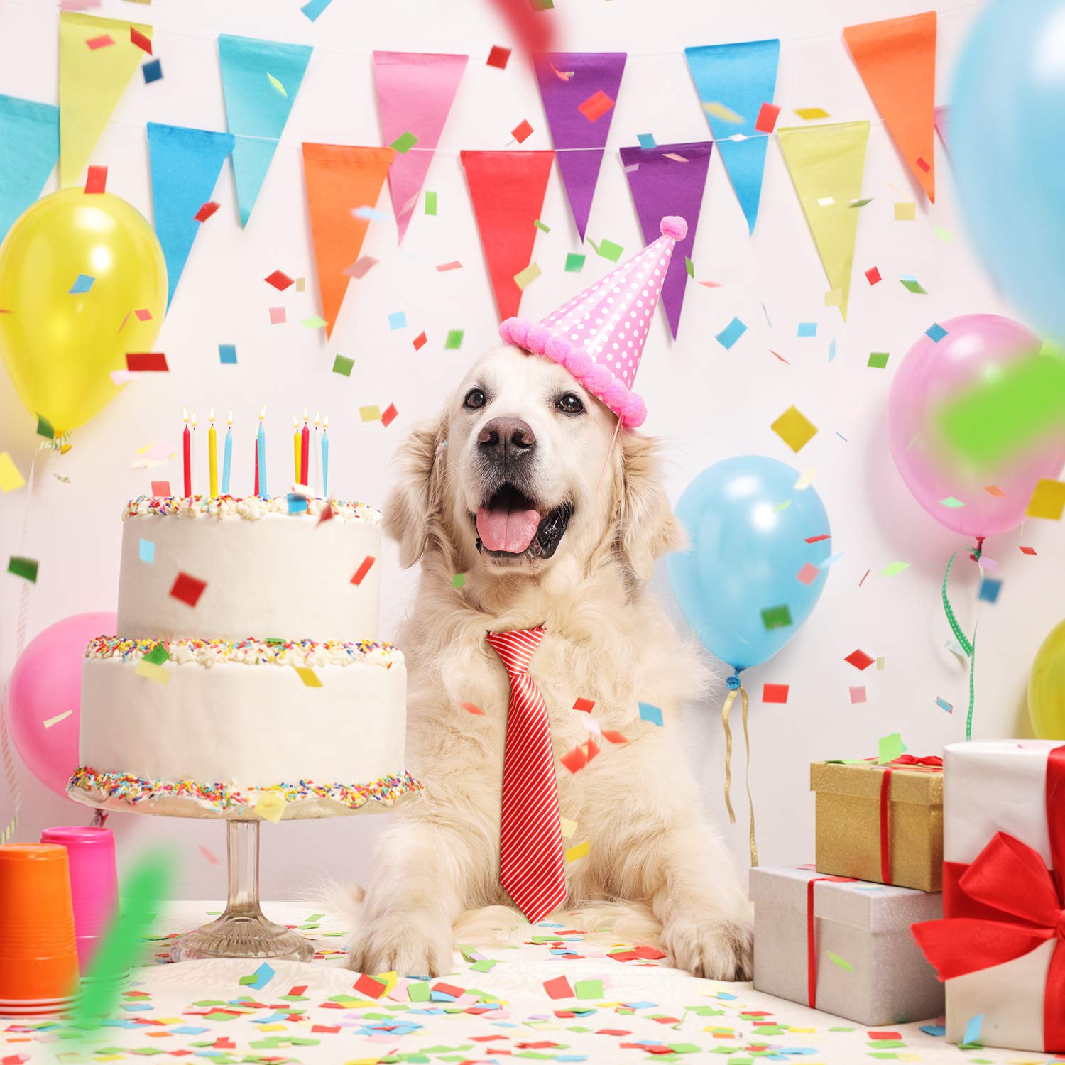 Syhood Christmas dog tie elk pattern offers playful holiday charm for large dogs.