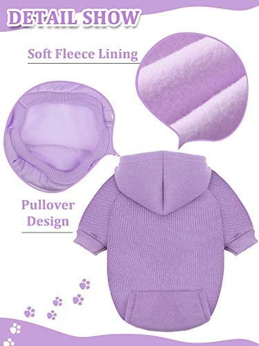 Syhood orange dog hoodie keeps small dogs warm during chilly strolls.