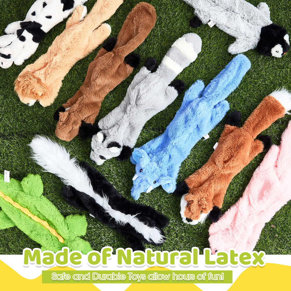 Syhood crocodile squeaky toy for durable plush play