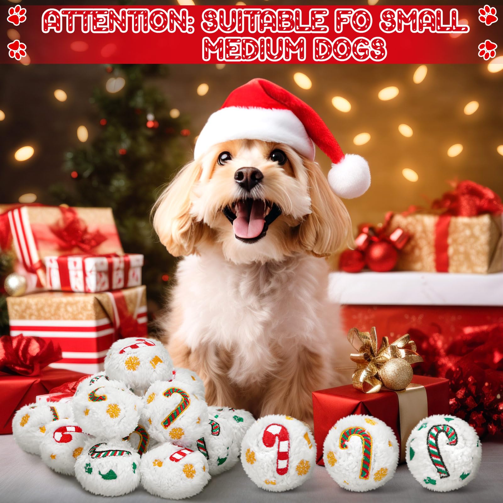 Syhood indoor outdoor play snowball toy – ideal for festive fetch and games.