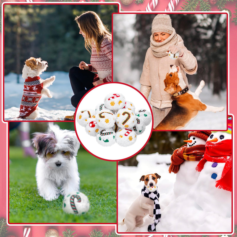 Syhood washable durable snowball dog toy – easy to clean and reuse.