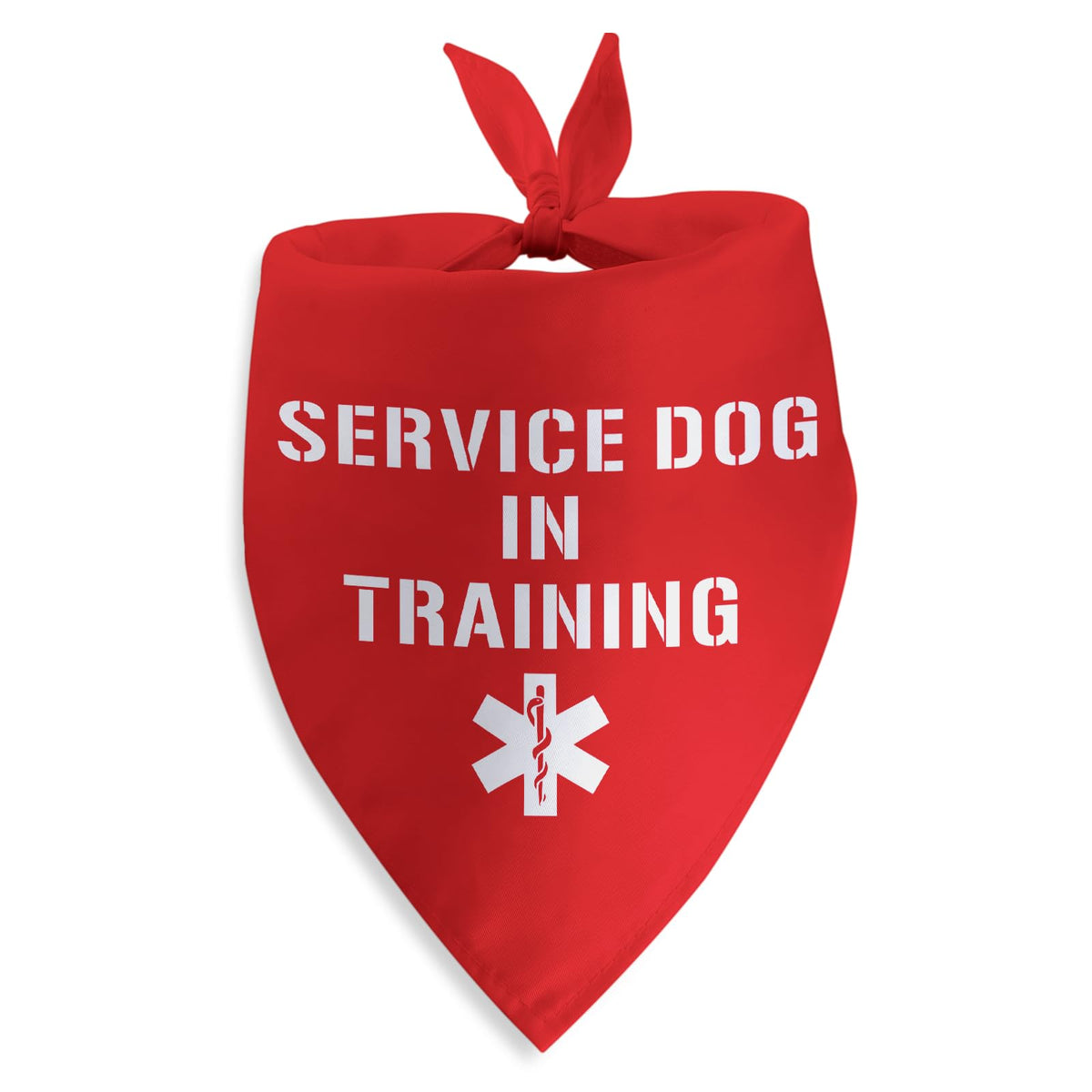 SYIJIMSJKT service dog in training bandana close-up showing durable print for daily wear