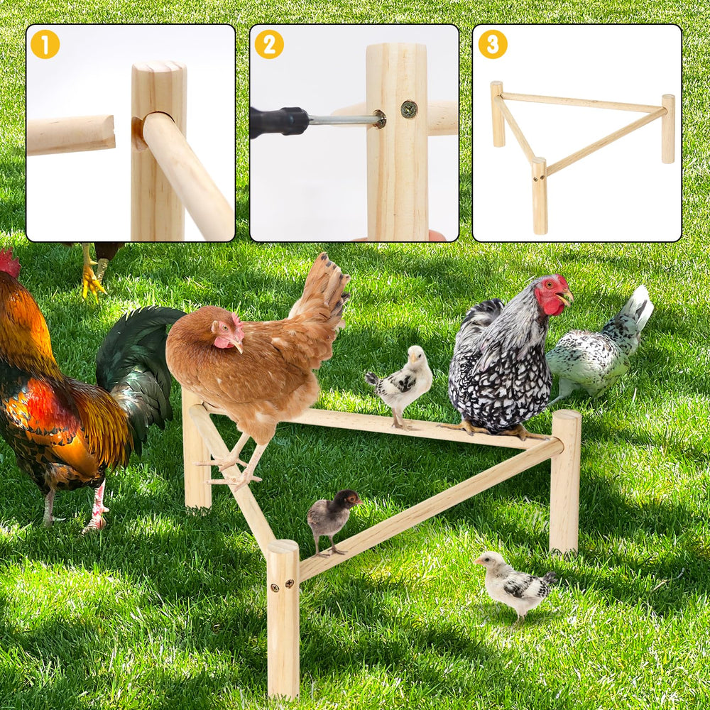 SYMDROMIA three-leg stand secured into ground for outdoor use