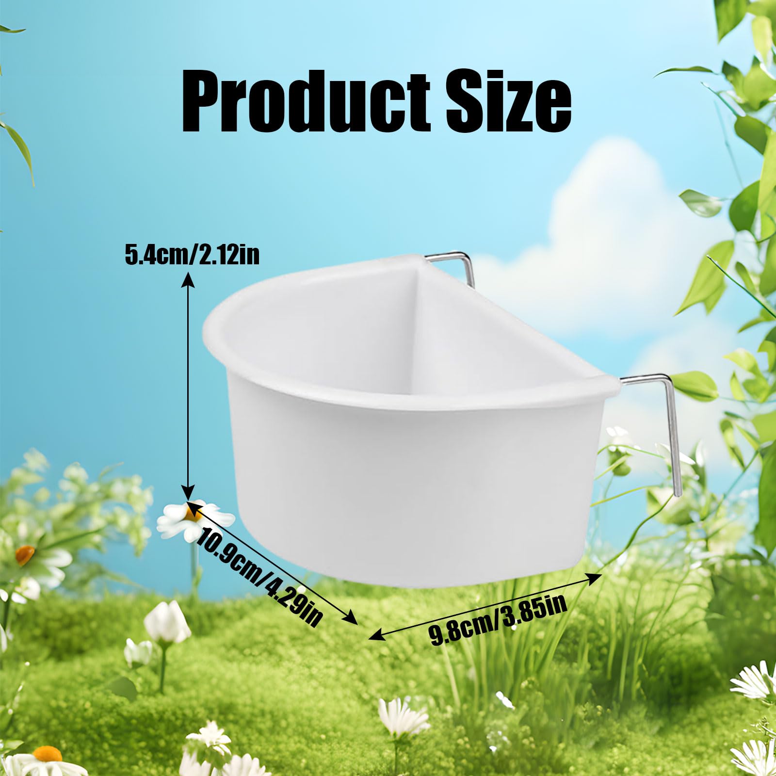 Symphonyw bird feeder cups inside-outside view highlights easy access and refilling.