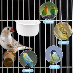 Symphonyw bird water bowl image demonstrates dual-use design for food and water.
