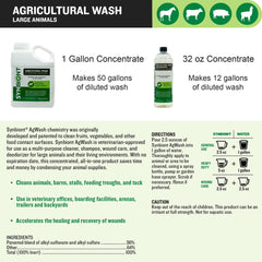 SYNBIONT AGRICULTURAL WASH dog shampoo bottle with foam for pets.