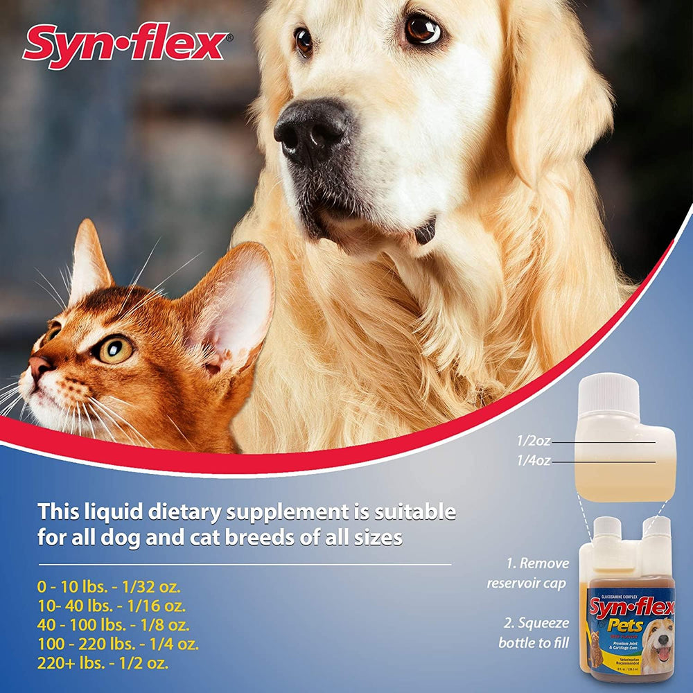 Synflex USA-made glucosamine pet solution highlighting quality manufacturing in the USA.