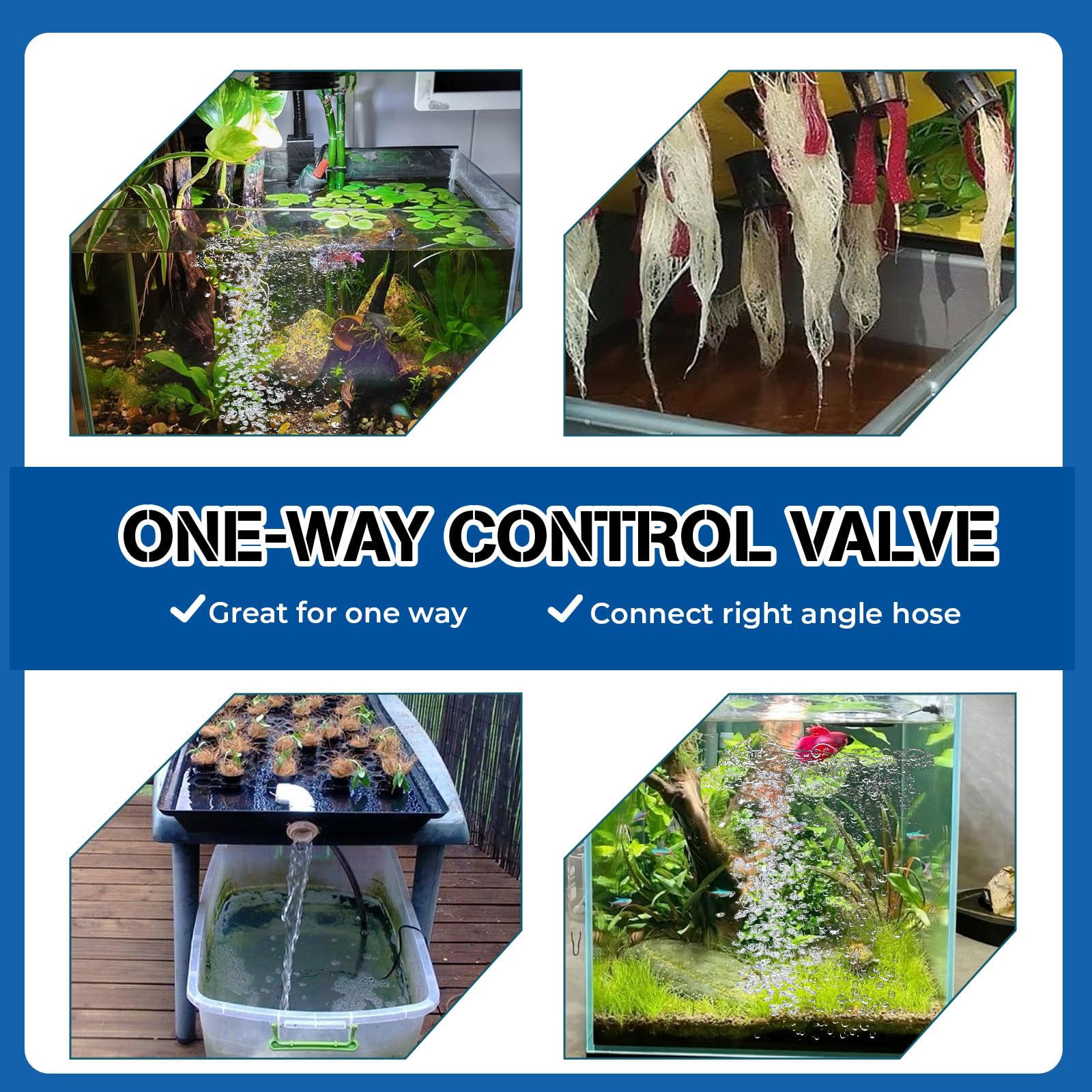 SynHHnergyx fish tank air flow control set suits versatile aquarium environments