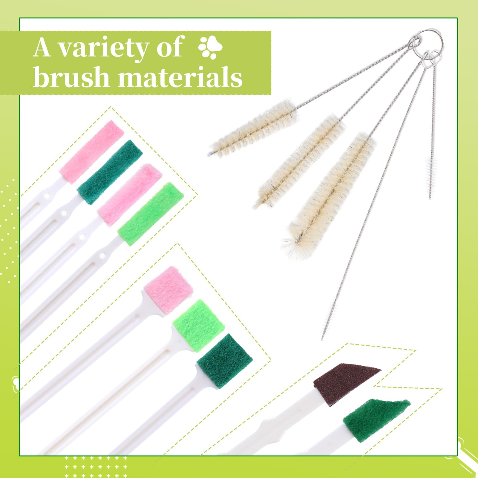 SynHHnergyx sandpaper cleaning brush tackles tough spots for a spotless fountain