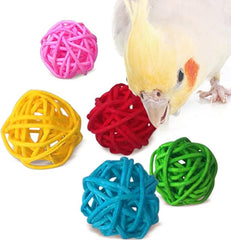 Synra rattan balls parrot-beak grooming 1 inch to support natural wear and shape.