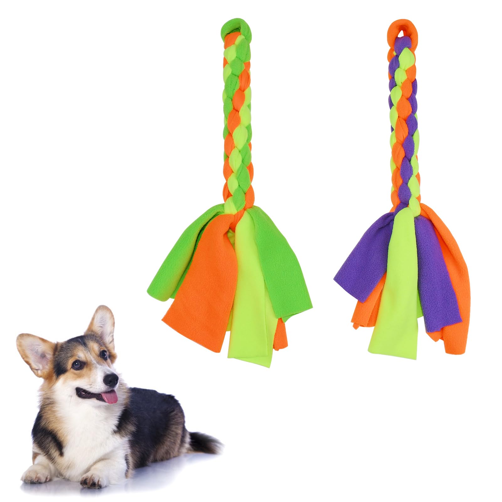 SYOOOY dog fleece rope toy for tug-of-war, boosting engagement and exercise.