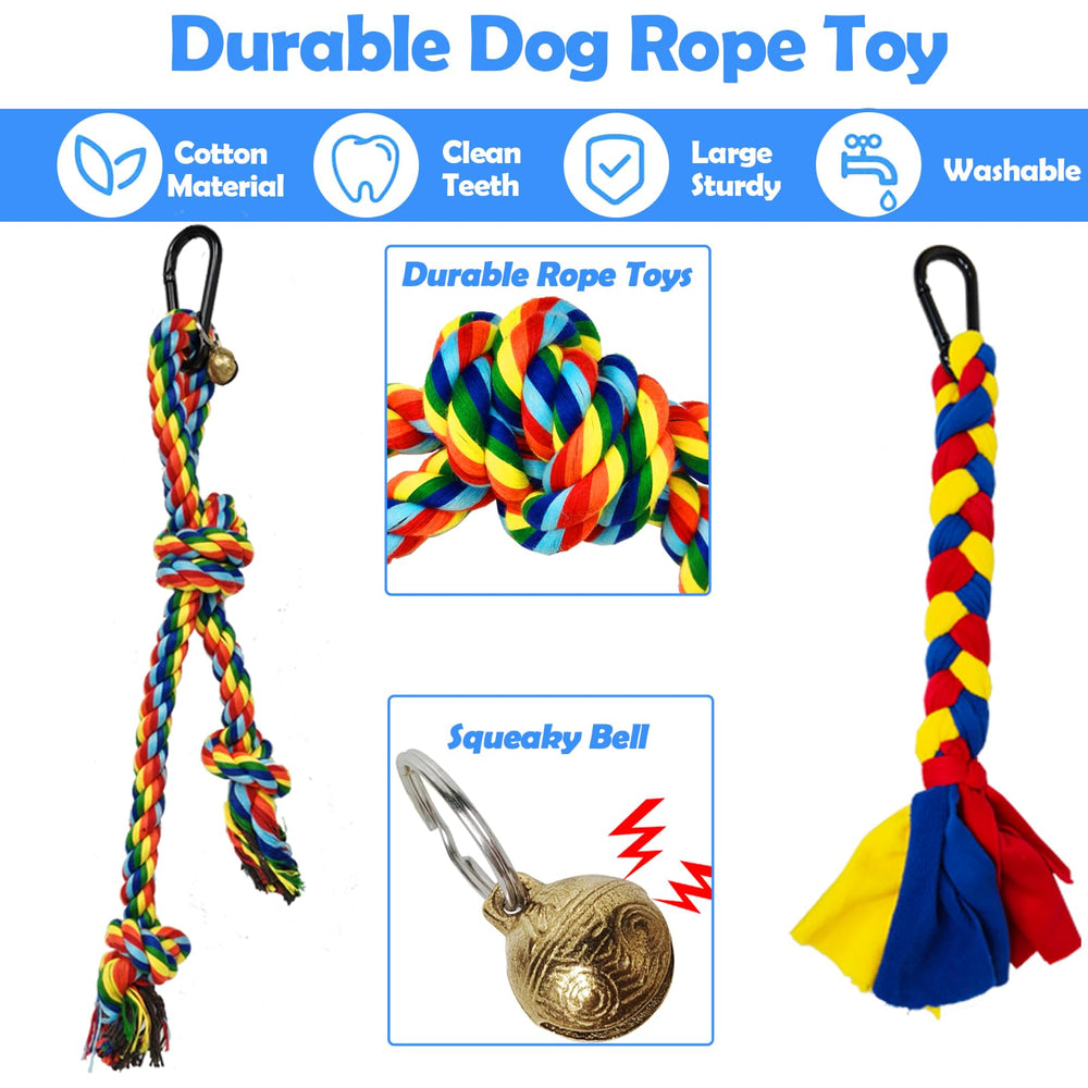 SYOOY tether two rope toys with bells for attention and engagement.