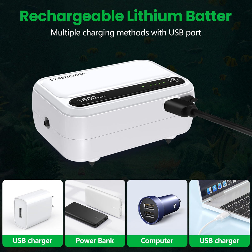 SYSENCIAGA aquarium air pump one-year-warranty, durable support and reassurance.