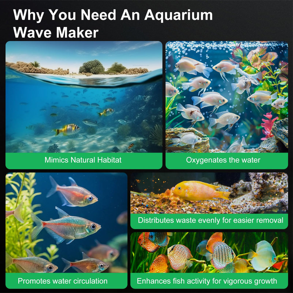 SYSENCIAGA aquarium wave maker adjustable flow knob allows tailored currents