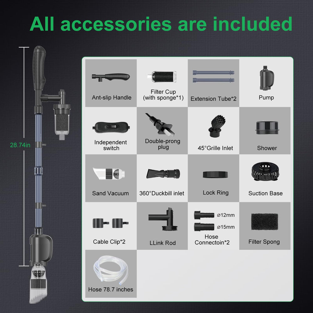 SYSENCIAGA in-action cleaning process—efficient filtration and water circulation for healthier tanks.