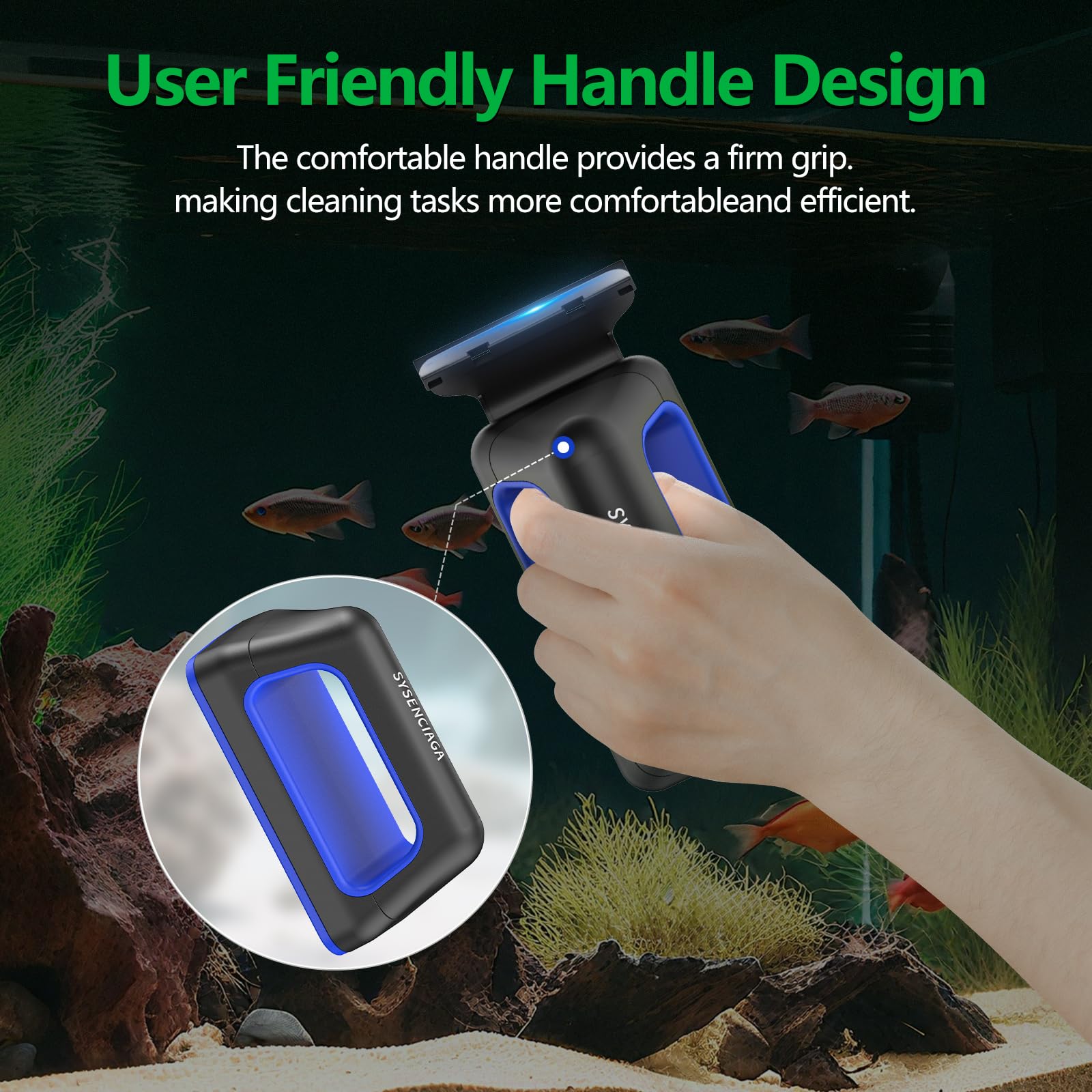 SYSENCIAGA cleaner demonstrated on glass window shows multi-surface use