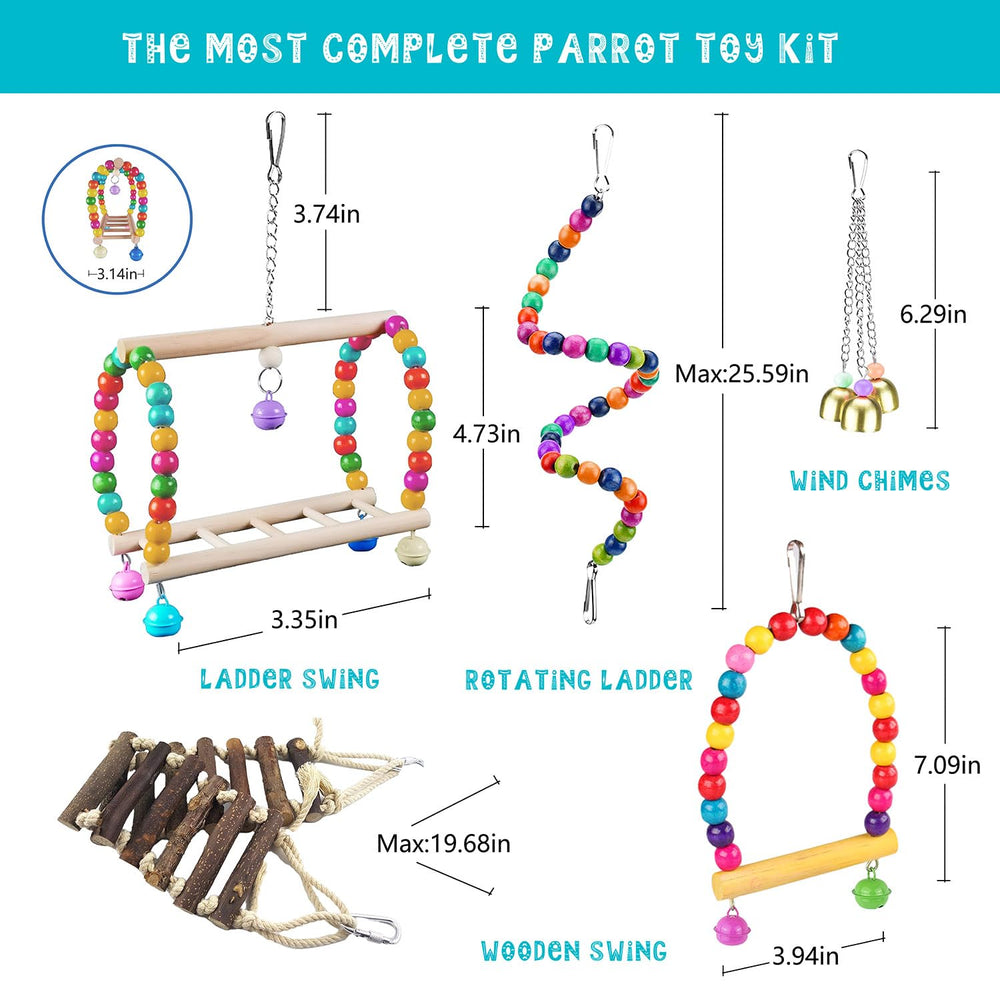 Sysmashing wind chimes provide gentle sound and interactive entertainment for curious birds.