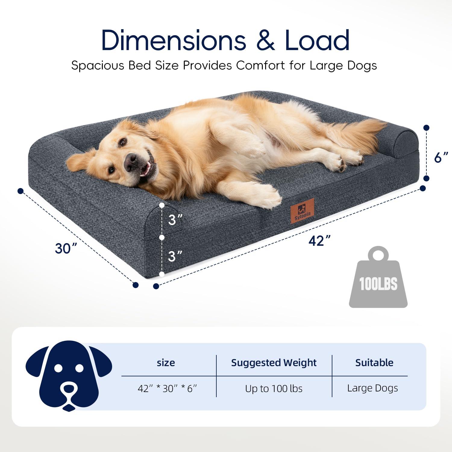 Sytopia anti-slip base keeps bed stable on tile or wood floors