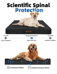 Sytopia bed egg-crate-foam focus highlights weight-distributing support for comfortable sleep