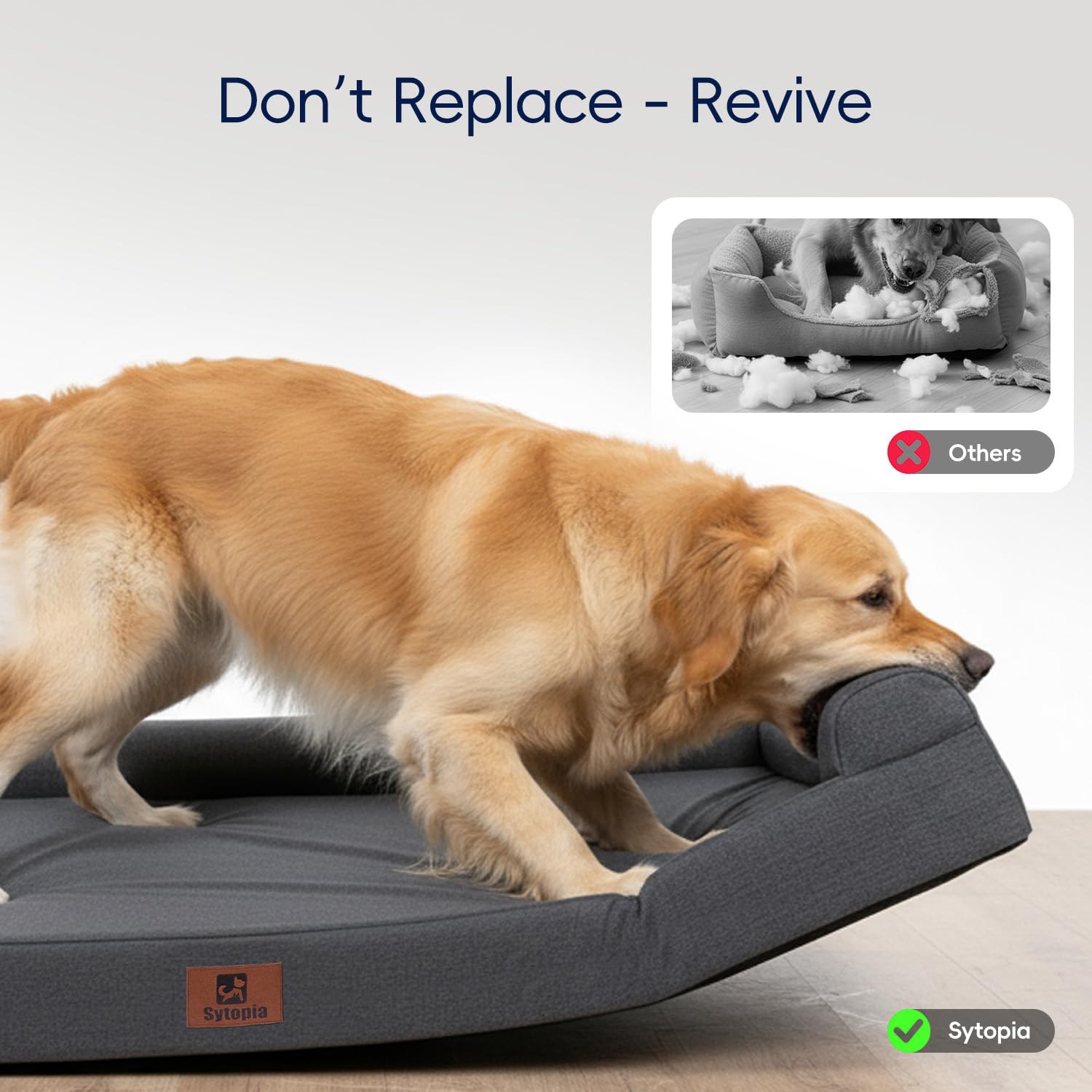 Sytopia memory foam meets CertiPUR-US standards for safe cushioning