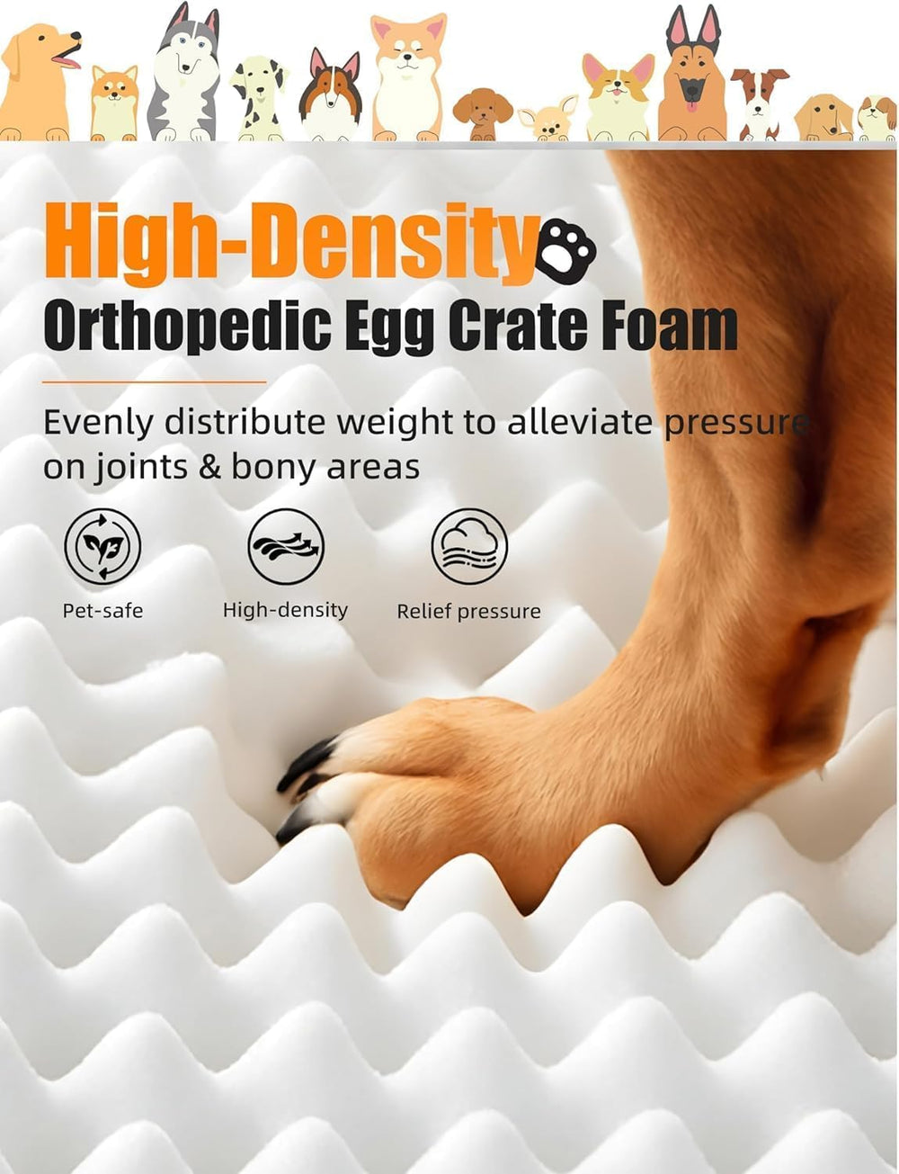 Sytopia Chew-Proof Dog Bed with Dutch velvet cover soft, luxurious comfort