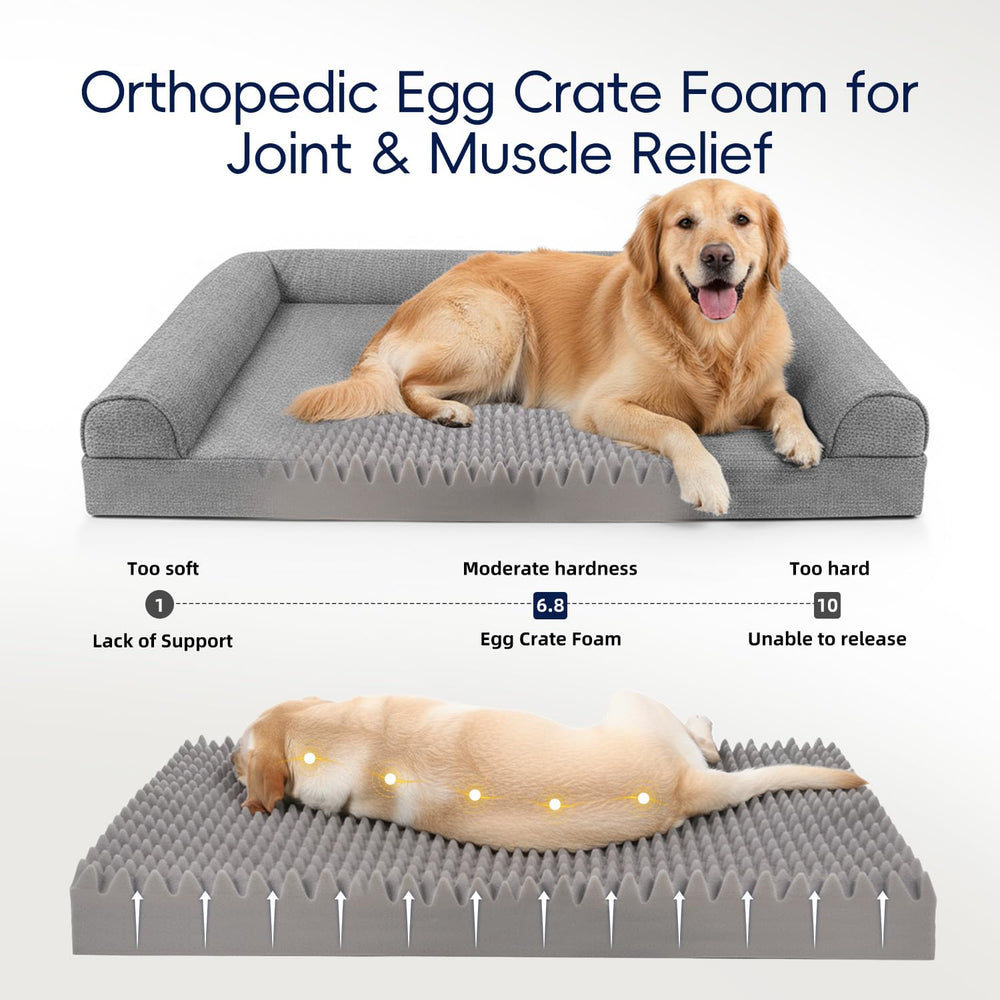 Sytopia egg-crate foam close-up shows plush, resilient comfort for joints.