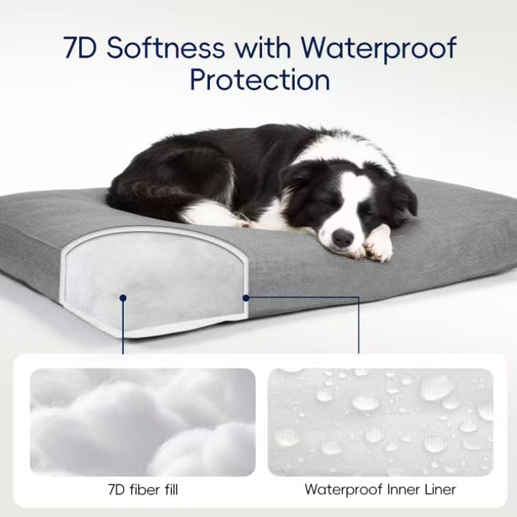 Sytopia dog bed in crate setup conveys space-saving, versatile placement for indoors.