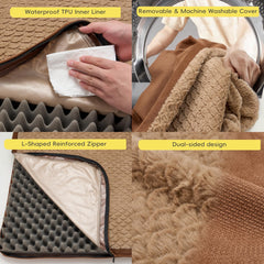 Sytopia double-sided plush surface close-up demonstrates year-round warmth and versatility for naps.