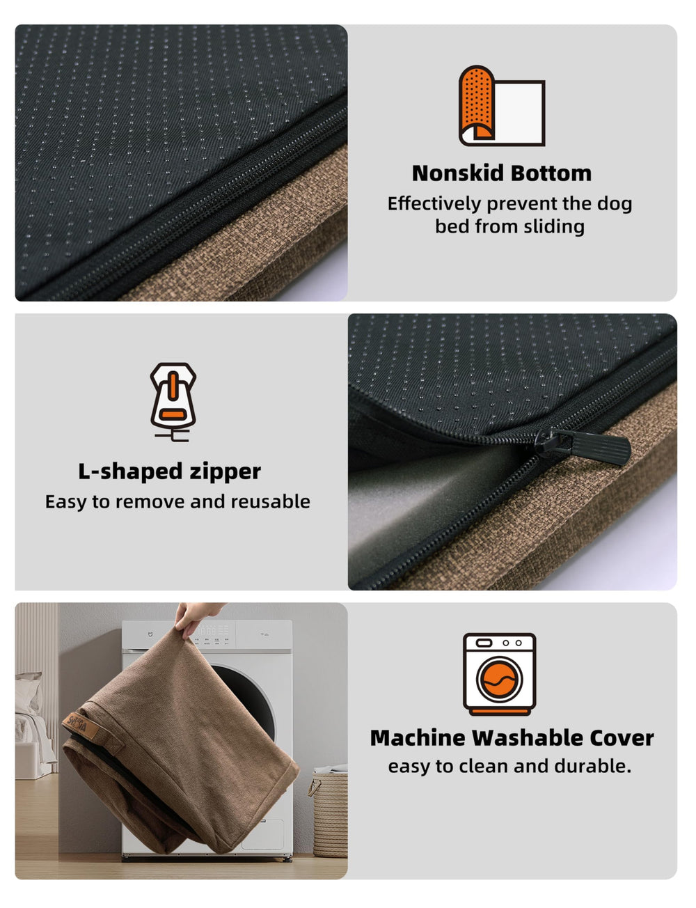 Sytopia easy-clean design handles muddy paw messes.